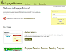 Tablet Screenshot of engagedpatrons.org